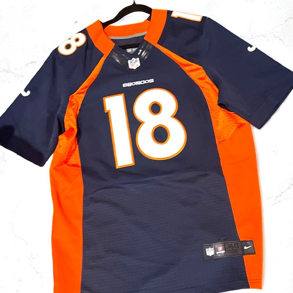 NFL Denver Broncos Peyton Manning On Field Jersey with Orange and Navy NWOT